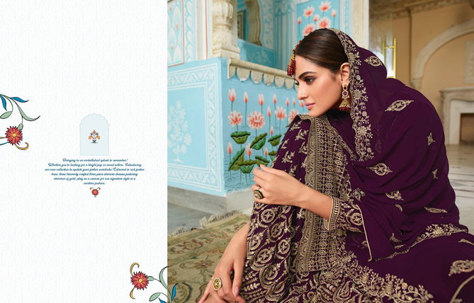 Zisha Simran Heavy Wedding Wear Heavy Georgette Designer Latest Salwar Suit Collection